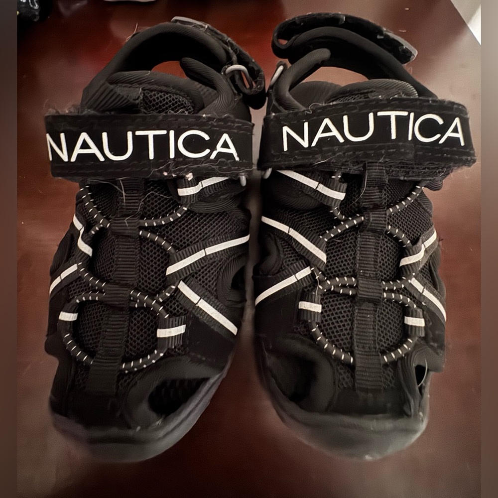 Nautica Black Kids Sandals